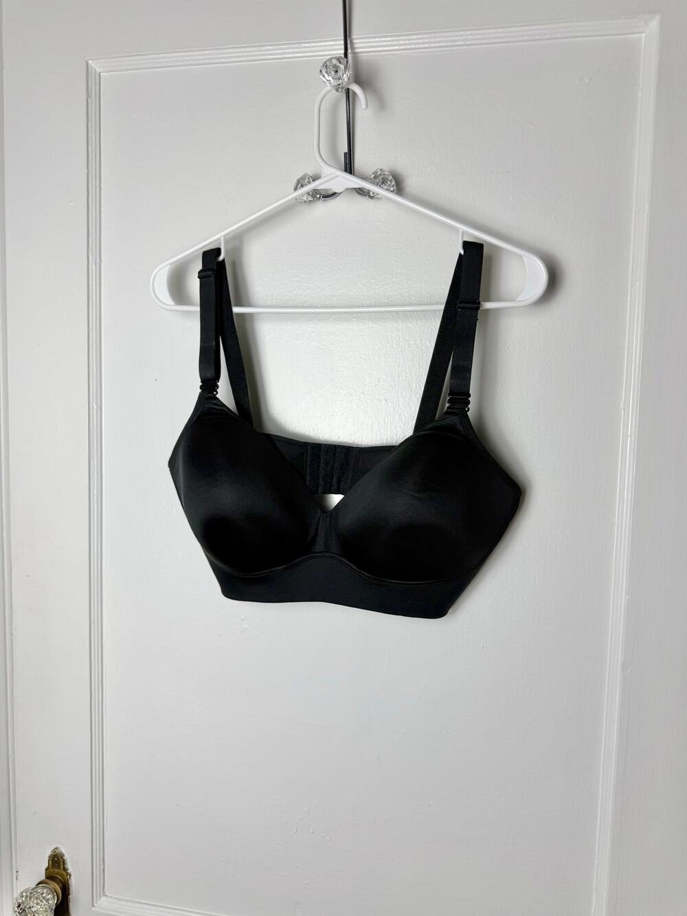 Warner’s Bra 38DD Black Wireless Full Coverage Padded Comfort Support Everyday